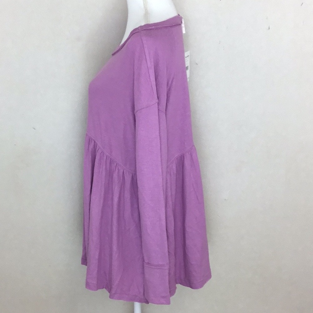 NWT FREE PEOPLE Forever Your Girl Babydoll Tee - Picture 5 of 8